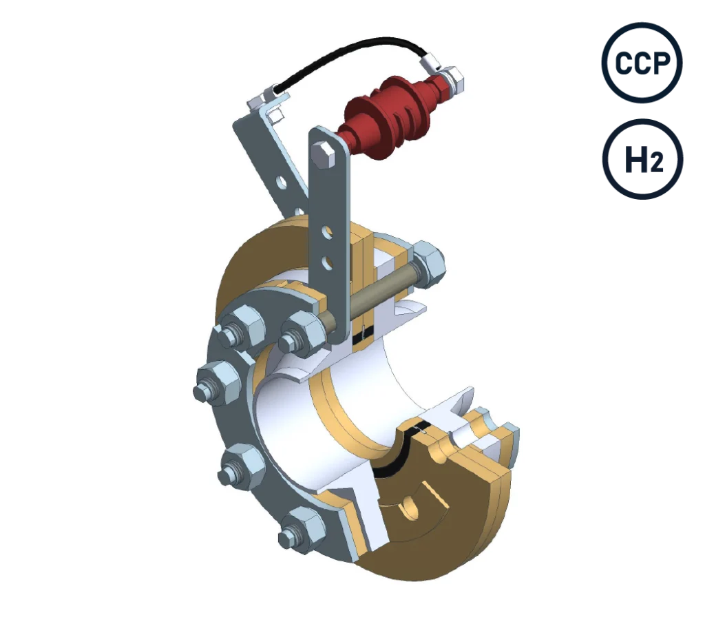 Insulating flanges for high temperatures up to +260 °C (HTB approval)