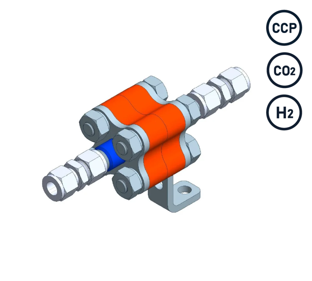 ISO-KonneX insulating flanges for screw-type connection systems (clamping, cutting ring)