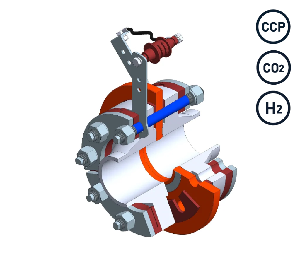 Insulating flanges in accordance with ASME B 16.5 / B16.47