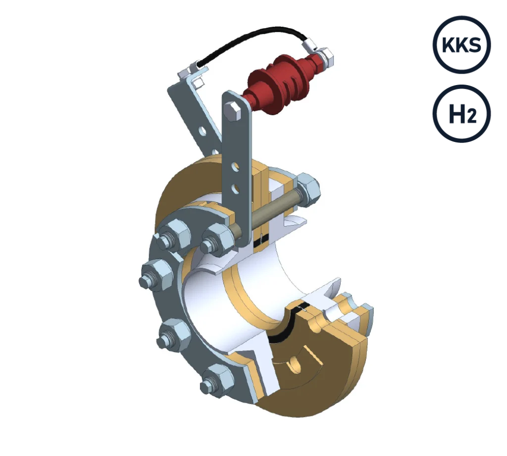 Isolierflanschverbindungen für Hochtemperatur +260 °C (HTB-Zulassung)